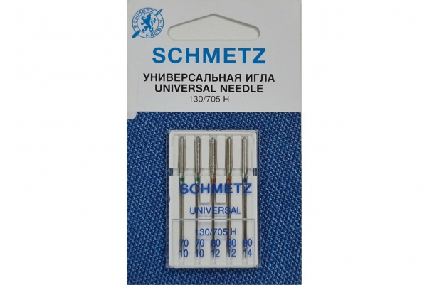 Иглы Schmetz универсальные (70x2, 80x2, 90x1), 5 шт в Красногорске